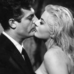 Marcello Mastroianni Anita Ekberg Image from the movie "La Dolce Vita"