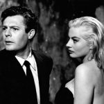 Mastroianni Anita Ekberg Image from the movie "La Dolce Vita"
