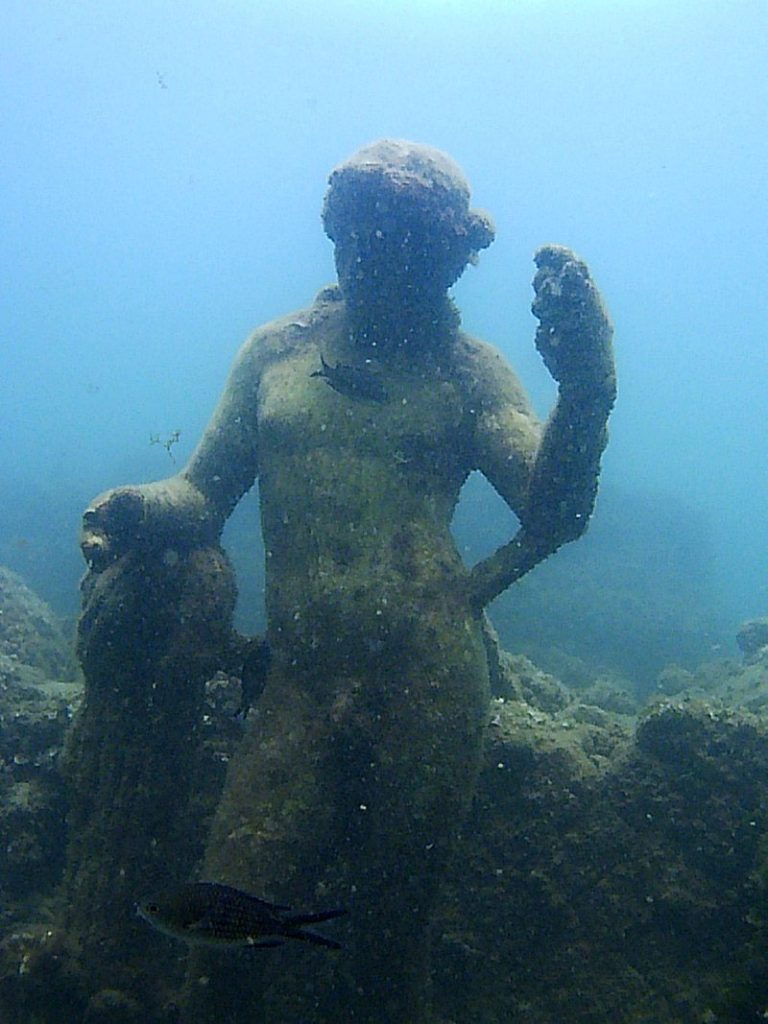 Dionysus, Punta Nymphaeum Epitaph. Baia submerged archaeological park