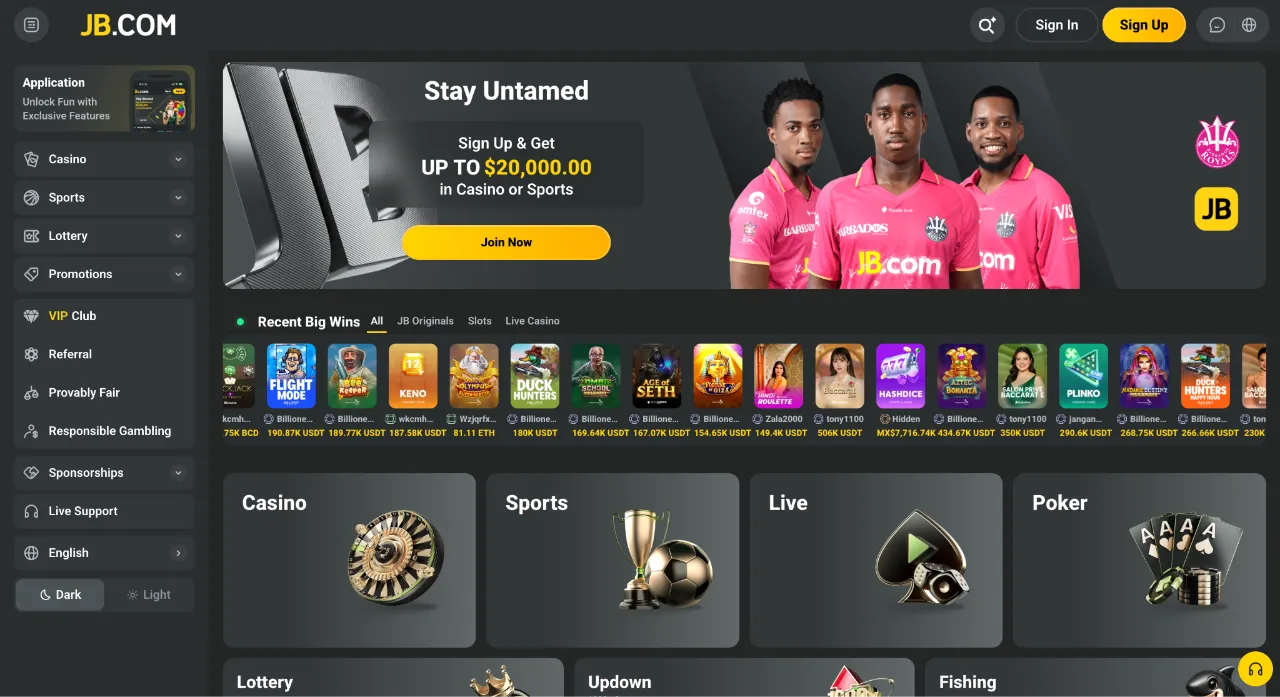 JB Casino - Best for Crypto Casino and Sportsbook Gaming